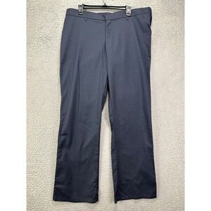 Dickies Chino Pants Womens 18 Regular Blue Straight Leg High-Rise Flat Front NEW